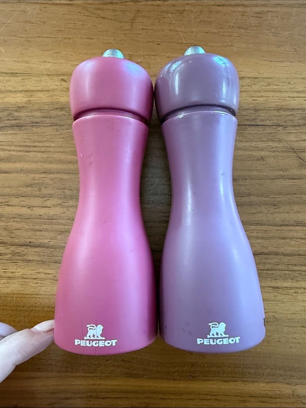 Peugeot Tahiti Set of Manual Beech Wood Salt and Pepper Mills 5in